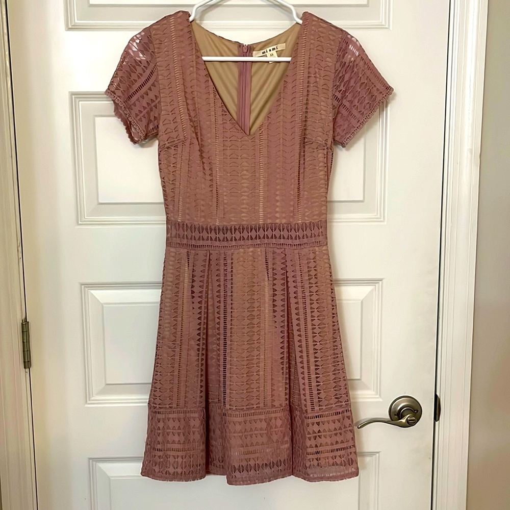 Pink Lace Dress